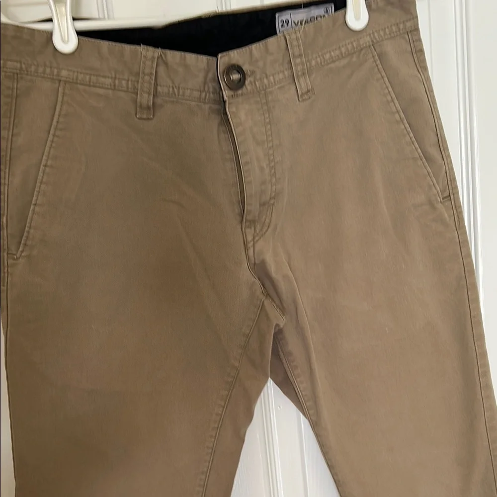 Volcom Mens Tan Pants Fit Boys Size 16 (29” waist) - Picture 9 of 9